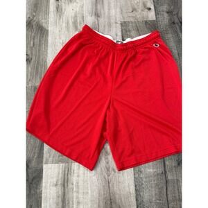 Champion Mesh Shorts Athletic Gym Activewear Red Shorts Lightweight L
